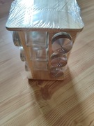 STOJAK BAMBUSOWY NA 12 PRZYPRAW KOMPLET NOWY