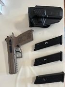 Pistolet GBB ASG CZ P-09 - FDE + 3 magazynki + kabura