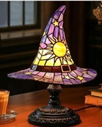 Lampa Lampa w kształcie kapelusza czarownicy, lampa stołowa LED z żywicy