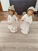 Figurki aniołki porcelanowe.