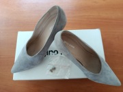 szare szpilki GINO ROSSI rozmiar 37