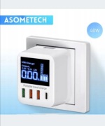 Uniwersalna Ładowarka ASOMETECH na 4 porty 40W