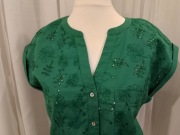 Esprit EDC letnia haftowana bluzka bawełniana 38 M