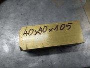 Pręt kwadratowy mosiężny 40x40x105mm