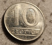 Moneta 10zl z roku 1987.