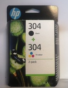 Tusz HP 304 czarny + trójkolorowy oryginalny 3JBO5AE