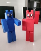 Figurki 3D Pimpek i Luczek – Minecraft 15 cm + brelok TNT gratis 