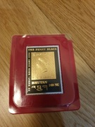 Znaczek The Penny Black Bhutan 22 karat Gold 1996