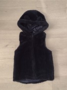 Kamizelka pluszowa z kapturem 134 dziewczęca 