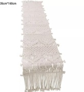 Bieżnik na stół ze sznurka makrama 35x160 cm