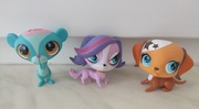 Littlest Pet Shop figurki zestaw 3 szt. stan bdb