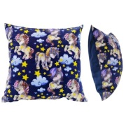 Poszewka 40x40 cm Jednorożce Koniki Noc - Bawełna