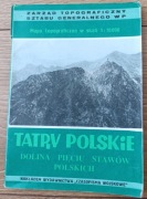 Tatry Polskie Dolina Pięciu Stawów Mapa Topograficzna