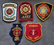 Zestaw 5 naszywka Straż  Pożarna  USA Bardzo rzadkie