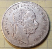Węgry 1 forint 1878 srebro 