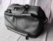 Skórzana torba lekarska z lat 80' | czarna torba medyczna