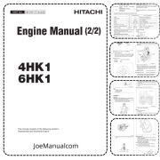 HITACHI 4HK1 6HK1 Engine Service Manual Instrukcja serwisowa naprawcza