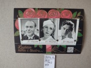 Blok 342** 5016-5018** 5016-18**  Ludzie kina i teatru - 2019 r.