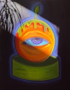 Obraz olejny na płótnie "Pomarańczka" 70cm x 90cm