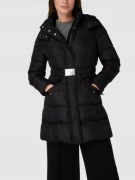 Hugo Boss płaszcz czarny puchowy z kapturem model Patantan 50457427 r. 42