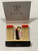 Zapałki etykiety Prawdziwy HIT! kibic, wielki mecz jedyny, niepowtarzalny