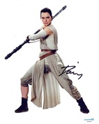 DAISY RIDLEY STAR WARS autograf FOTO 20x25 cm CERTYFIKAT prezent