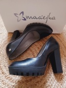 Buty obcas skóra Maciejka 