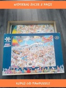 Puzzle 1000 JvH Haasteren plaża at the beach ułożone kompletne