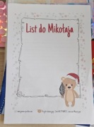 List do Mikołaja Papeteria Ozdobna A4, 1 sztuka. Śliczna, Nowa