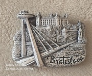Magnes ceramiczny na lodówkę Bratysława. Słowacja. Slovakia.(14)