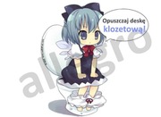 anime naklejka żart