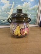 Scheurich Keramik – duży garnek/pojemnik ceramiczny z pokrywką