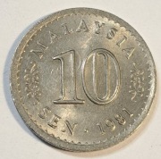 587. Moneta Malezja 10 senów 1981 rok