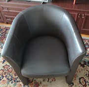 Fotel Czarny Eko Skóra! Okazja!