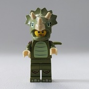 LEGO Minifigurka 71045 seria 25,  Kostium Triceratopsa, stan idealny