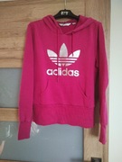 Fuksjowa bluza Adidas z kapturem 