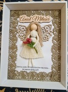 Aniołek ręcznie robiony dzień babci 