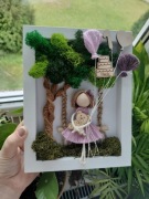 Ramka na roczek /urodziny makrama dla dziewczynki chłopca makrama