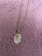 Naszyjnik chain bape złoty bapesta a bathing ape modny stylowy vintage