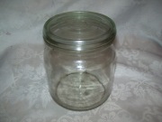 SŁOIK WECK Z POKRYWKĄ Z PRL-u 