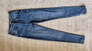 Jeansy Diverse rurki skiny wysoki stan XS 34