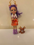 ENCHANTIMALS LALKA ZE ZWIERZĄTKIEM JELONEK FNH23 UŻYWANA