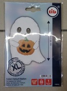 Balon aluminiowy 'duszek' z motywem halloweenowej dyni