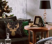 CHOINKA ZIELONA ZŁOTA HOME&YOU ŚWIECZNIK LAMPION