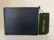 Gino Rossi duży skórzany portfel męski w kolorze granatowym NOWY