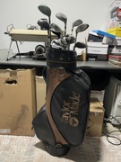 Zestaw golfowy. 12x Kije golfowe torba