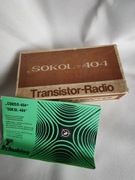 Pudełko z instrukcją do radia Sokół - 404.
