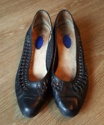 Buty czółenka damskie czarne 38 vintage z lat 80