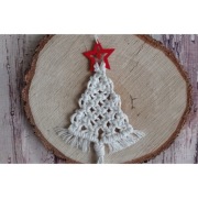Choinka  z makramy rękodzieło 