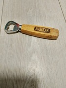 Barkas otwieracz do piwa,kapsli,butelek metal/drewno